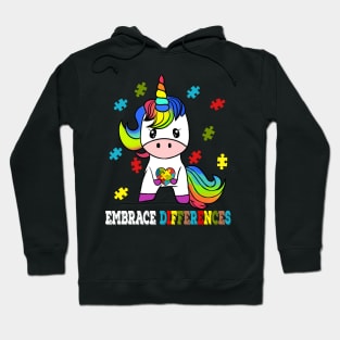 Unicorn Puzzle Piece Autism Awareness Hoodie